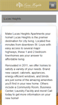 Mobile Screenshot of lucasheightsapartments.com